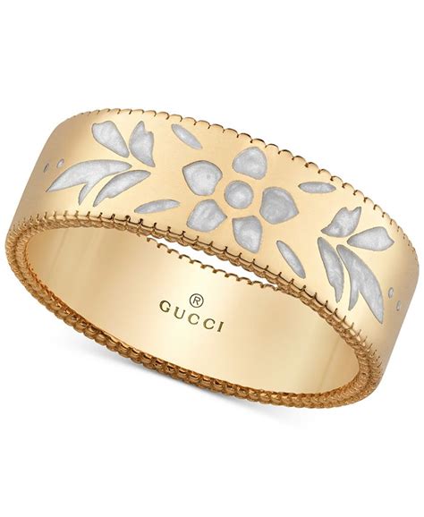 gucci enamel ring